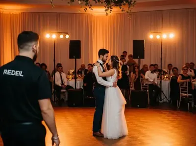 Renta de bocinas para primer baile romántico de novios en boda CDMX