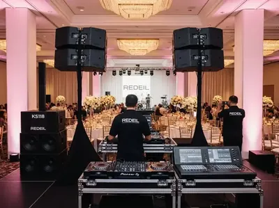 Renta de bocinas line array para bodas de gran formato CDMX