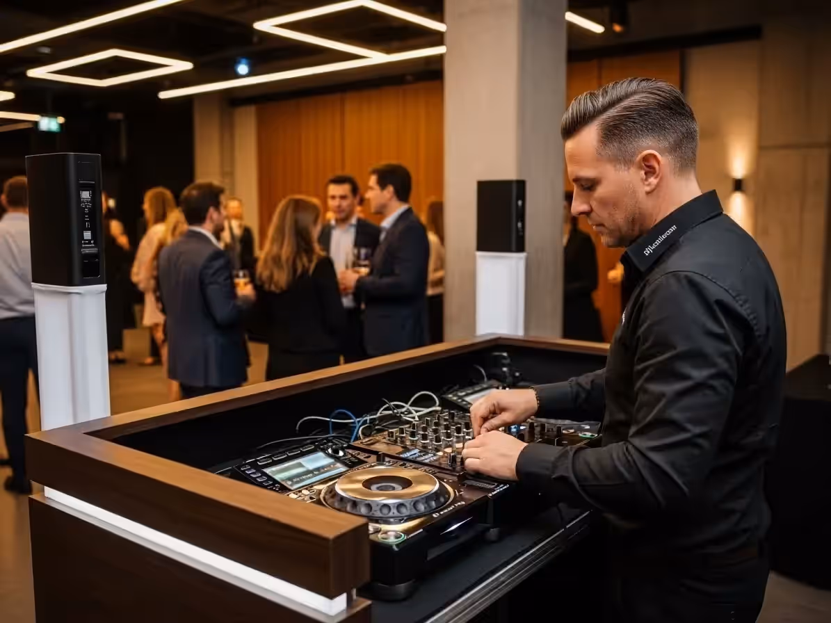 DJ acompañando el vals y primer baile en boda