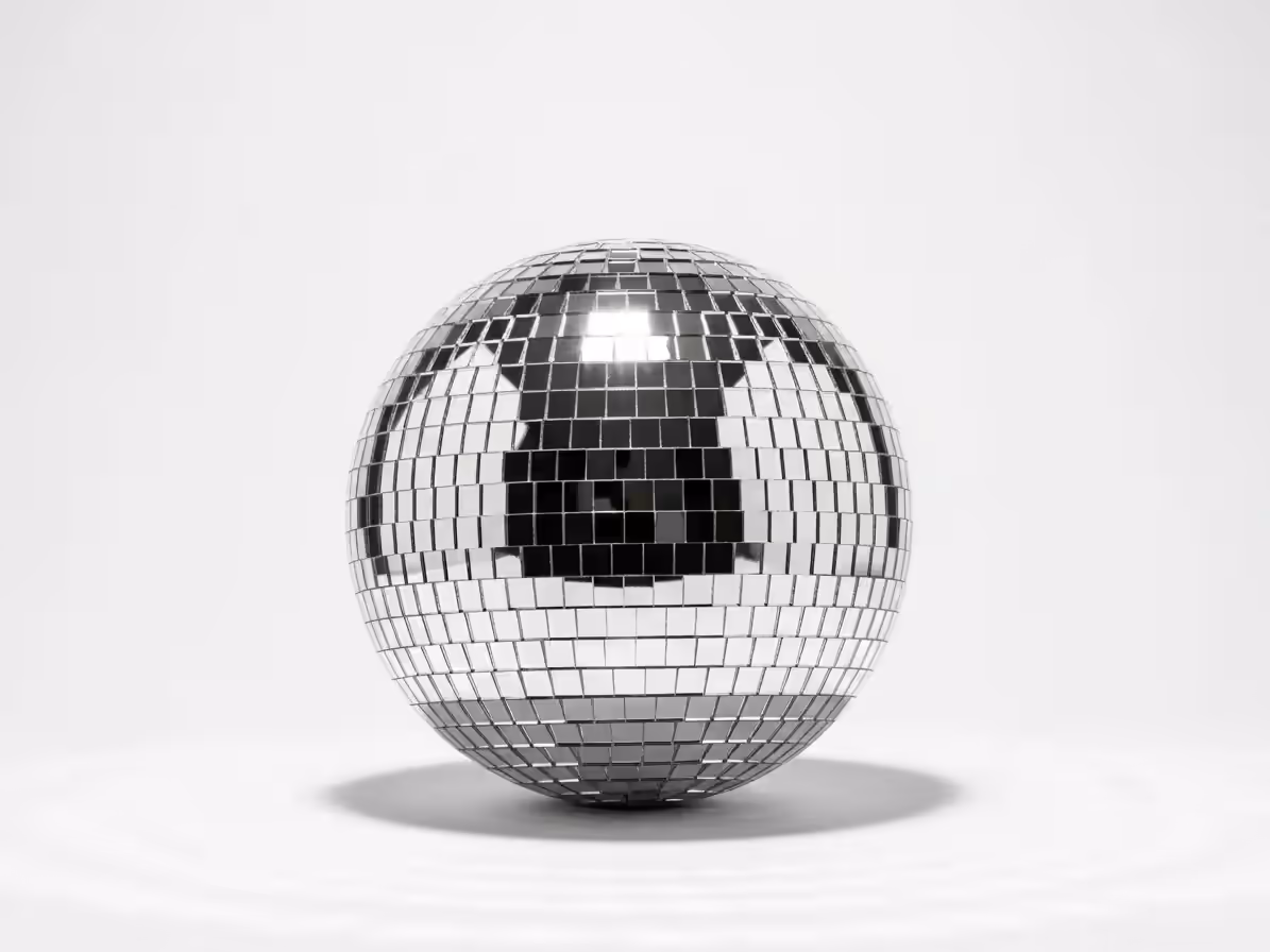 Bola disco para aniversarios y fiestas privadas