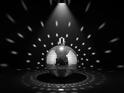 Bola disco gigante en evento corporativo