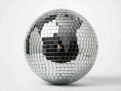 Bola disco de 60cm en boda elegante en Polanco