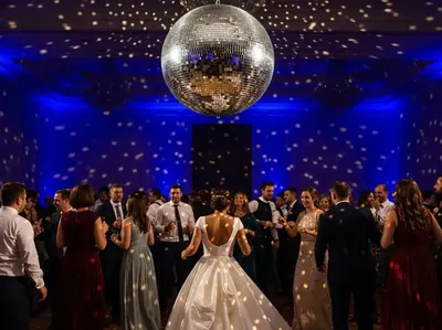 Renta de bola disco de 30cm para fiestas medianas