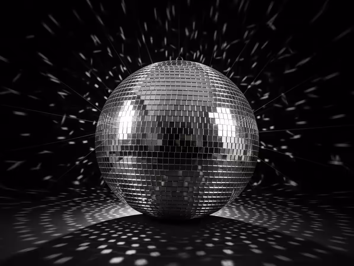 Bola disco para graduación
