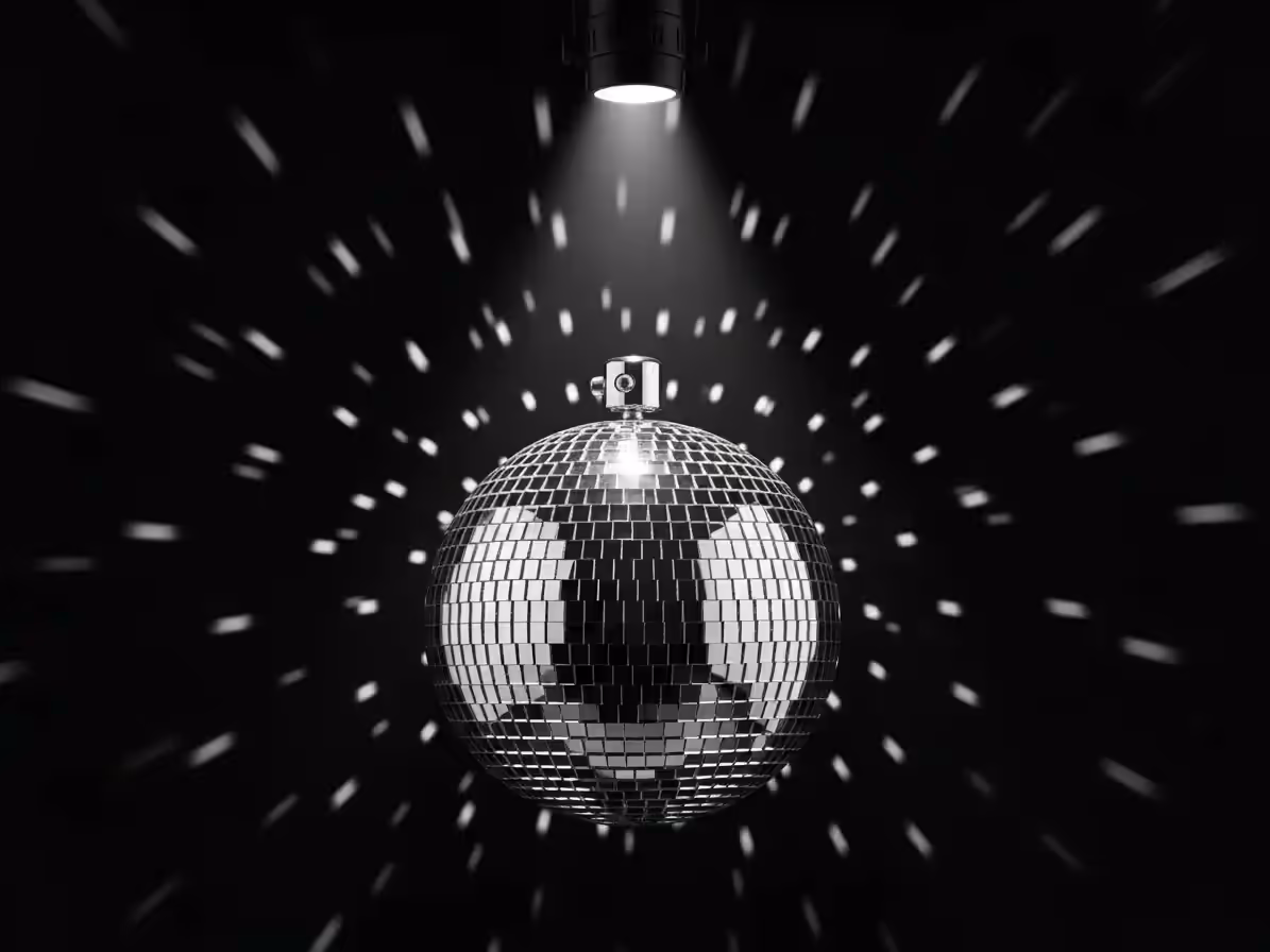 Bola disco para XV años con destellos