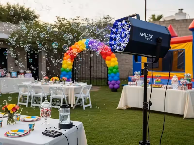Burbujas UV para Glow Party: Cómo se Ven Bajo Luz Negra