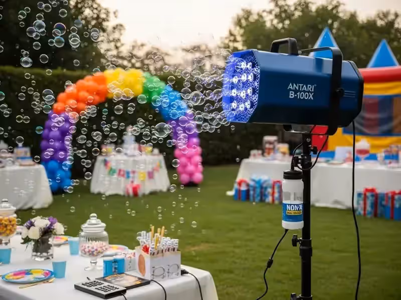 Burbujas en vals de quinceañera en pista