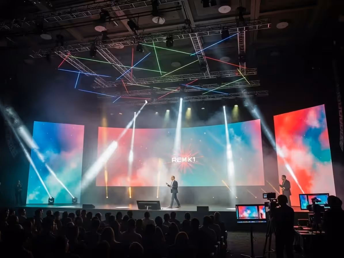 Máquina CO2 profesional en hacienda de evento