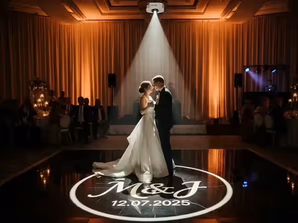 Gobo personalizado en boda