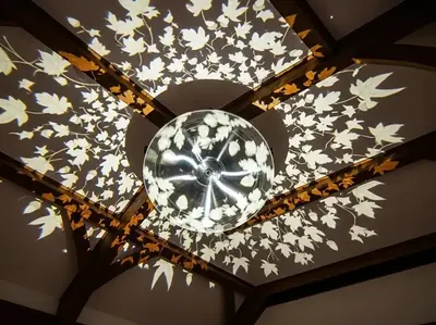 Gobo de textura en ceremonia de boda