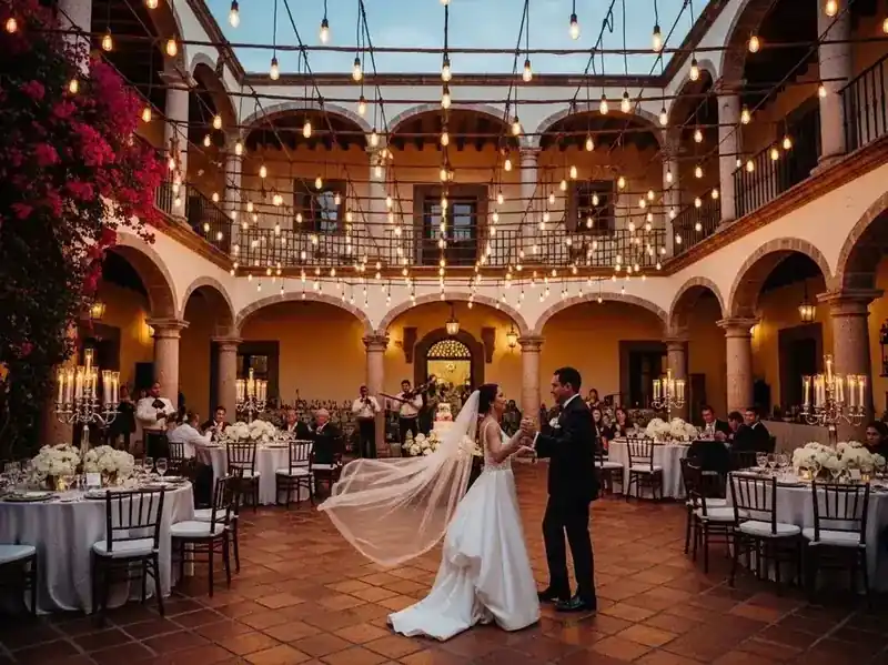 Guirnaldas de Luces: Magia en XV Años en Salón Clásico