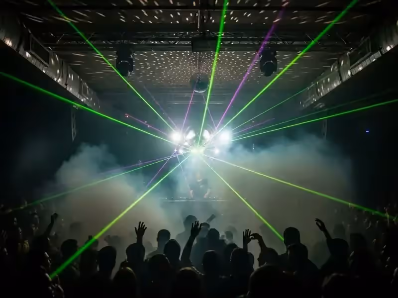 Humo atmosférico en fiesta temática