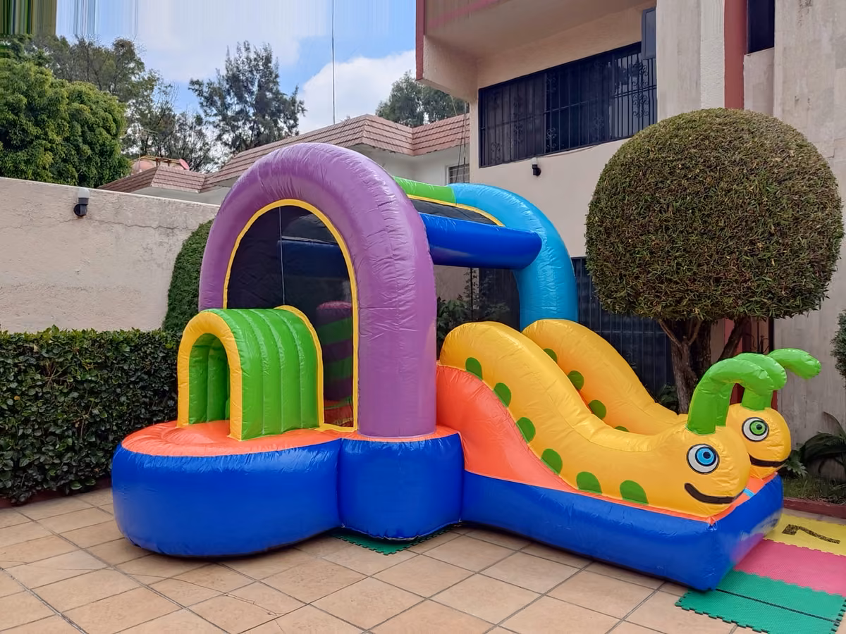 Túneles del brincolín Gusanitos para niños