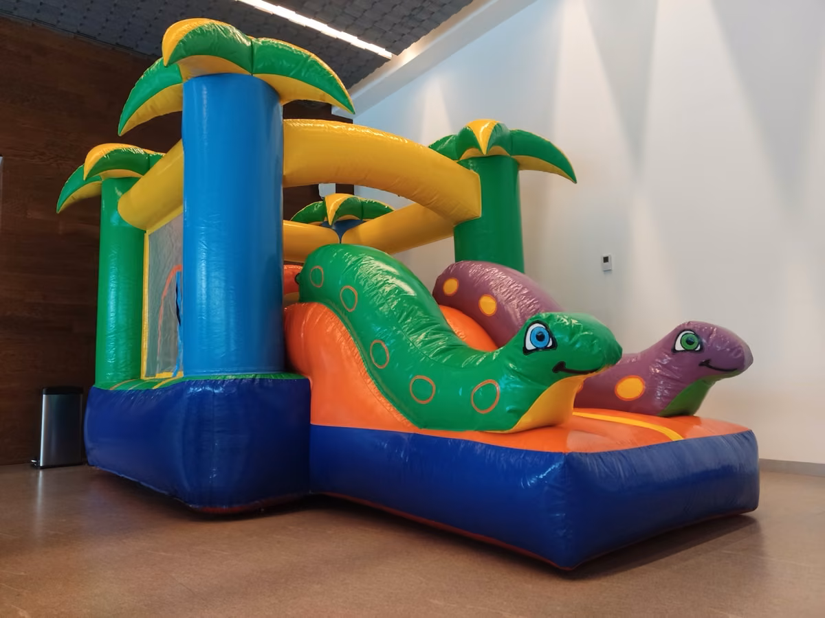 Serpiente y resbaladilla del inflable Mini Jungla