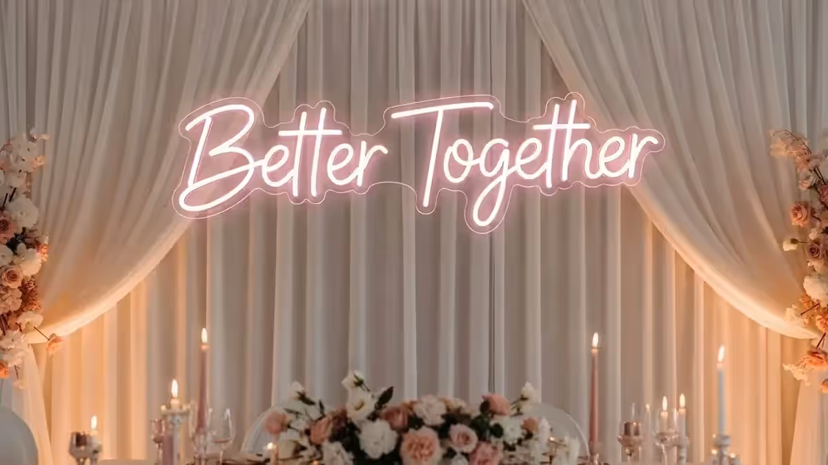 Luces neon personalizadas para XV años