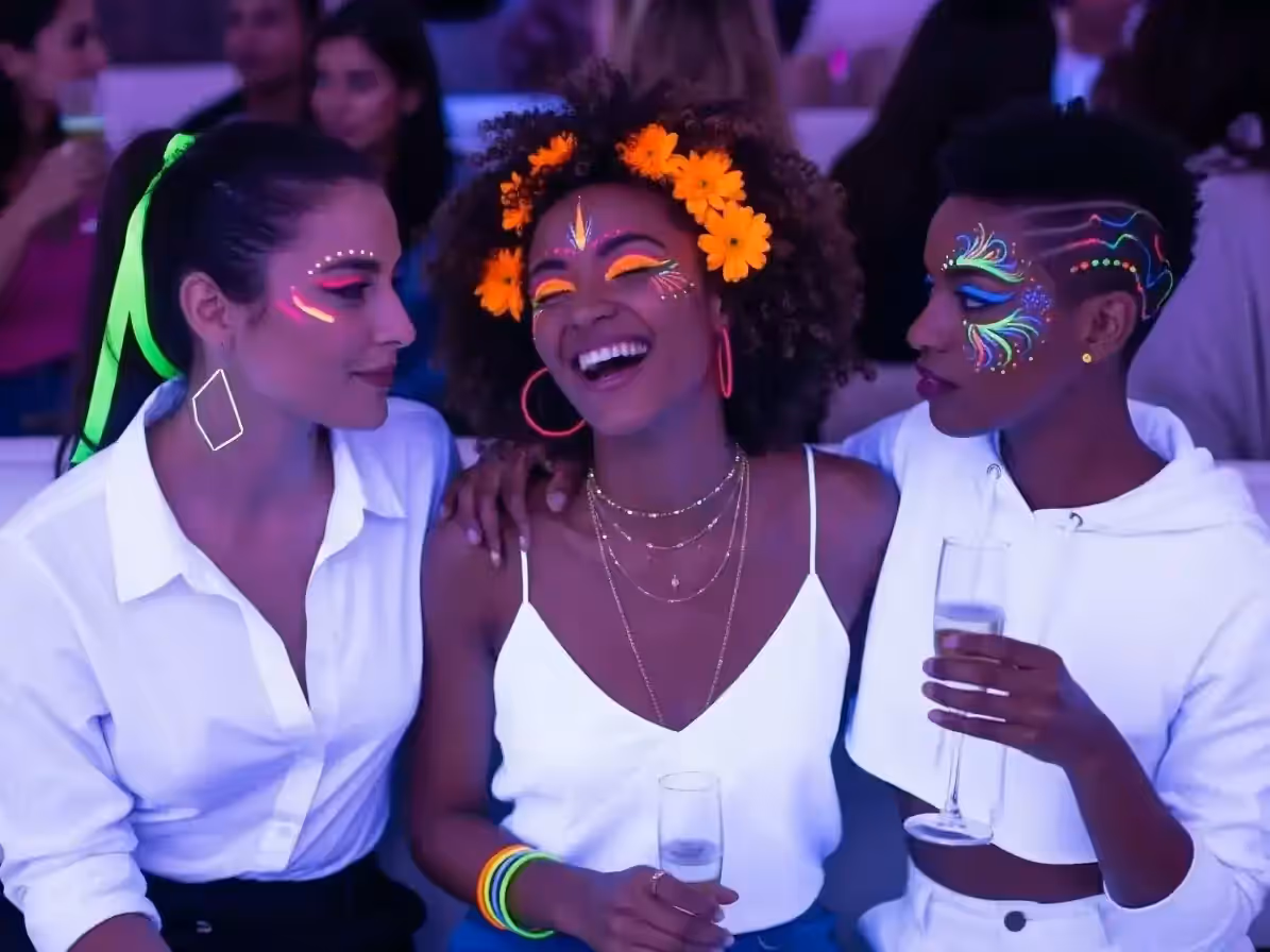 Renta de luz negra profesional para evento íntimo