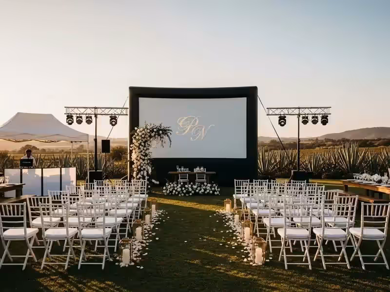 Pantalla inflable gigante para cine al aire libre