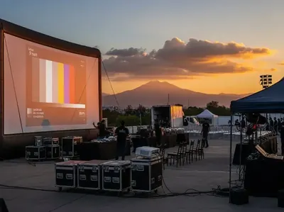 Pantalla inflable de 12 metros