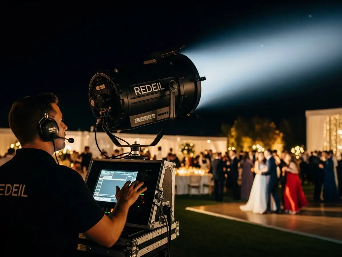 Luces antiaereas con multiple haz para eventos - Sky Tracker 4-Beam