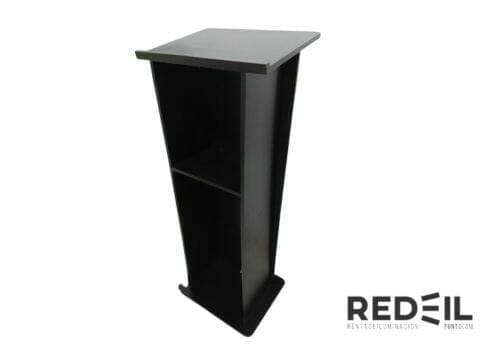 PODIUM DE MADERA NEGRO